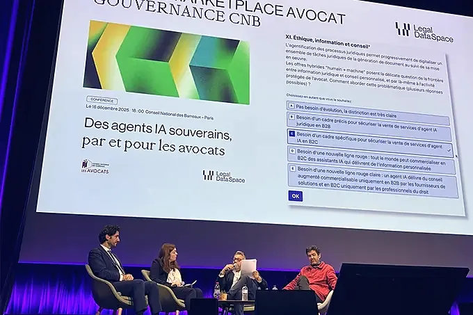 Table ronde « Des agents IA souverains, par et pour les avocats » au Conseil national des barreaux